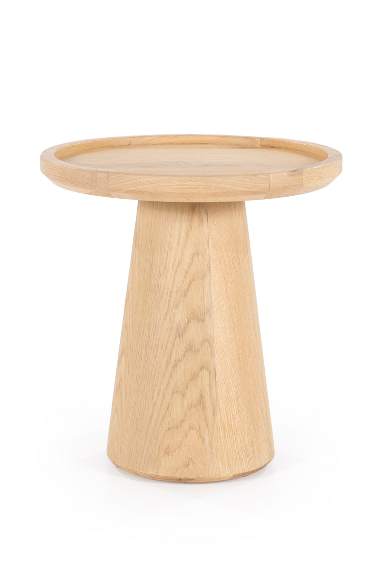 Lacquered Oak Pedestal Side Table | Eleonora Leia | Dutchfurniture.com