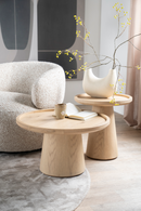 Lacquered Oak Pedestal Side Table | Eleonora Leia | Dutchfurniture.com