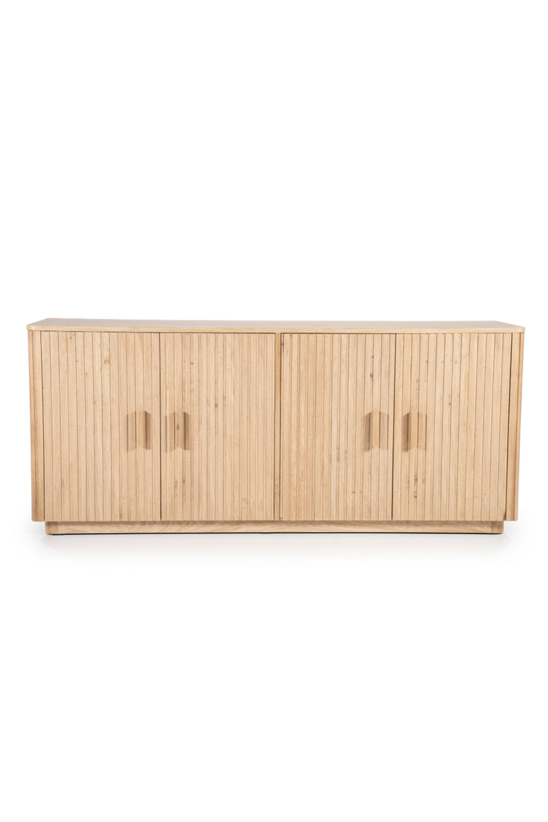 Oak Fluted 4-Door Sideboard | Eleonora Rosenborg | Dutchfurniture.com