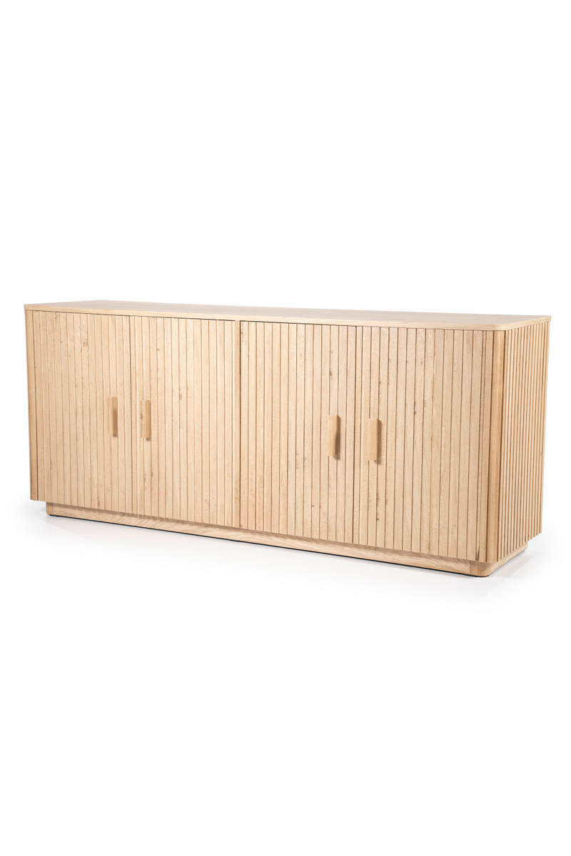 Oak Fluted 4-Door Sideboard | Eleonora Rosenborg | Dutchfurniture.com