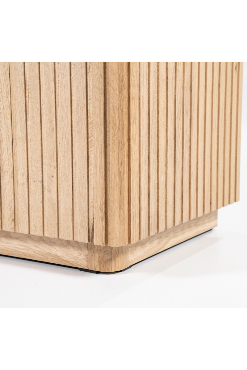 Oak Fluted 4-Door Sideboard | Eleonora Rosenborg | Dutchfurniture.com