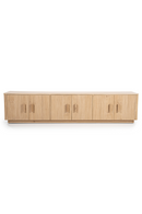 Oak Fluted 6-Door TV Cabinet | Eleonora Rosenborg | Dutchfurniture.com