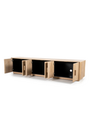 Oak Fluted 6-Door TV Cabinet | Eleonora Rosenborg | Dutchfurniture.com