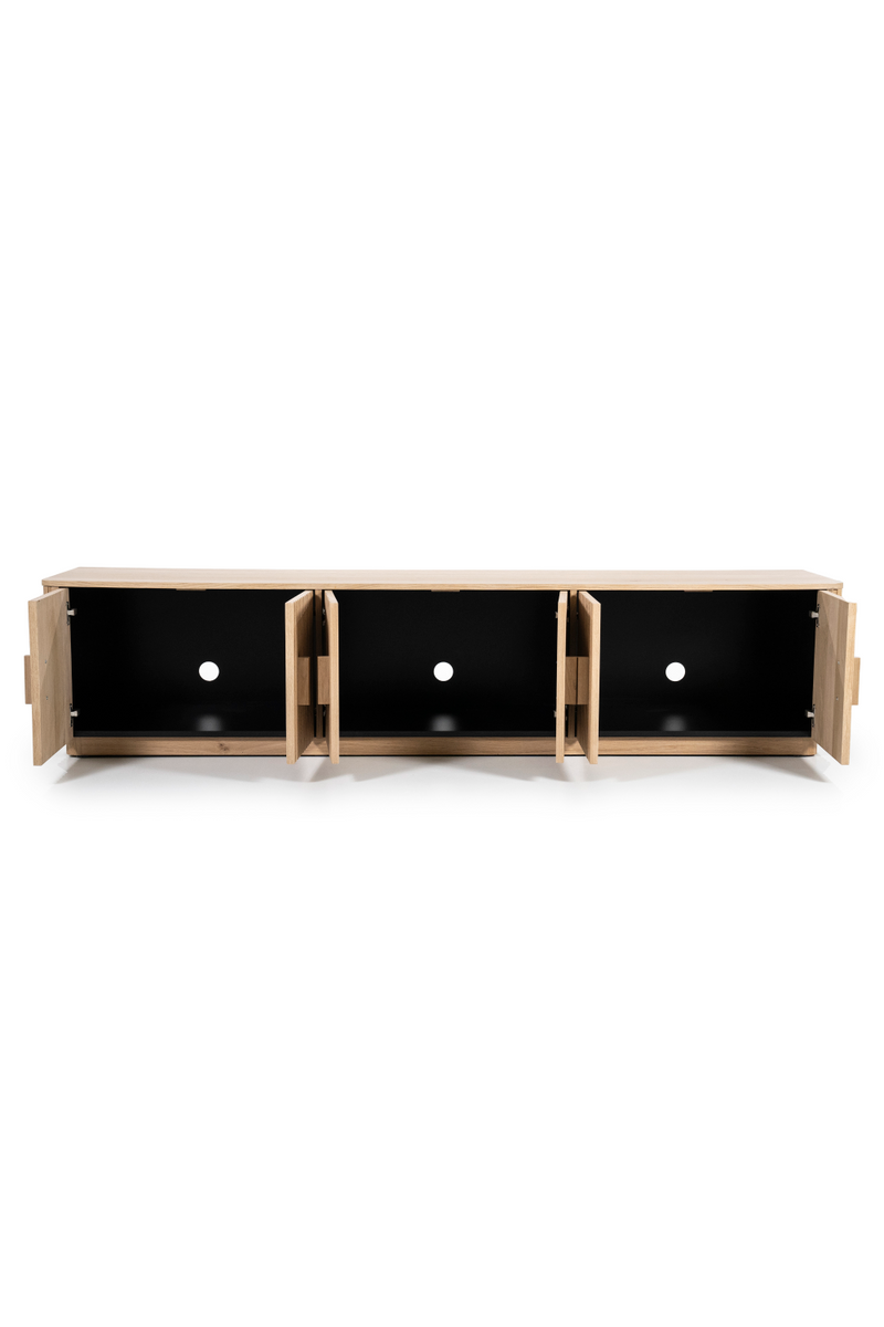 Oak Fluted 6-Door TV Cabinet | Eleonora Rosenborg | Dutchfurniture.com