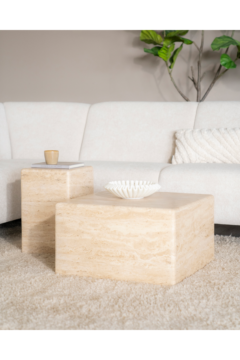 Square Travertine Coffee Table | Eleonora Donta | Dutchfurniture.com