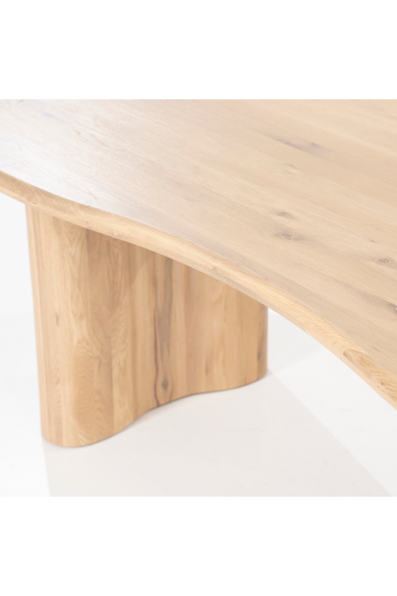 Varnished Oak Organic Dining Table | Eleonora Josh | Oroatrade.com