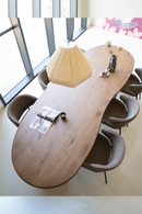 Varnished Oak Organic Dining Table | Eleonora Josh | Oroatrade.com