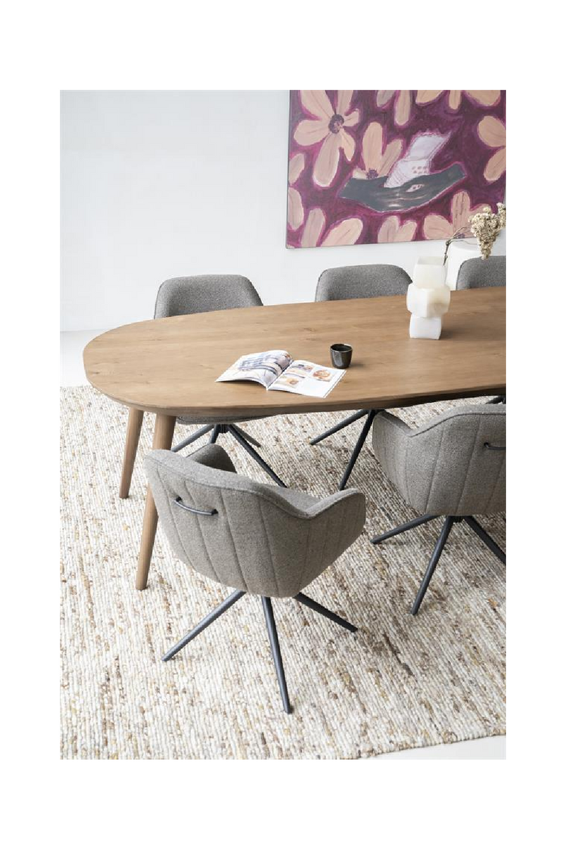 Lacquered Oak Dining Table L | Eleonora Elijah | Dutchfurniture.com