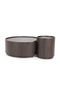 Walnut Round Nesting Coffee Tables (2) | Eleonora Max | Dutchfurniture.com