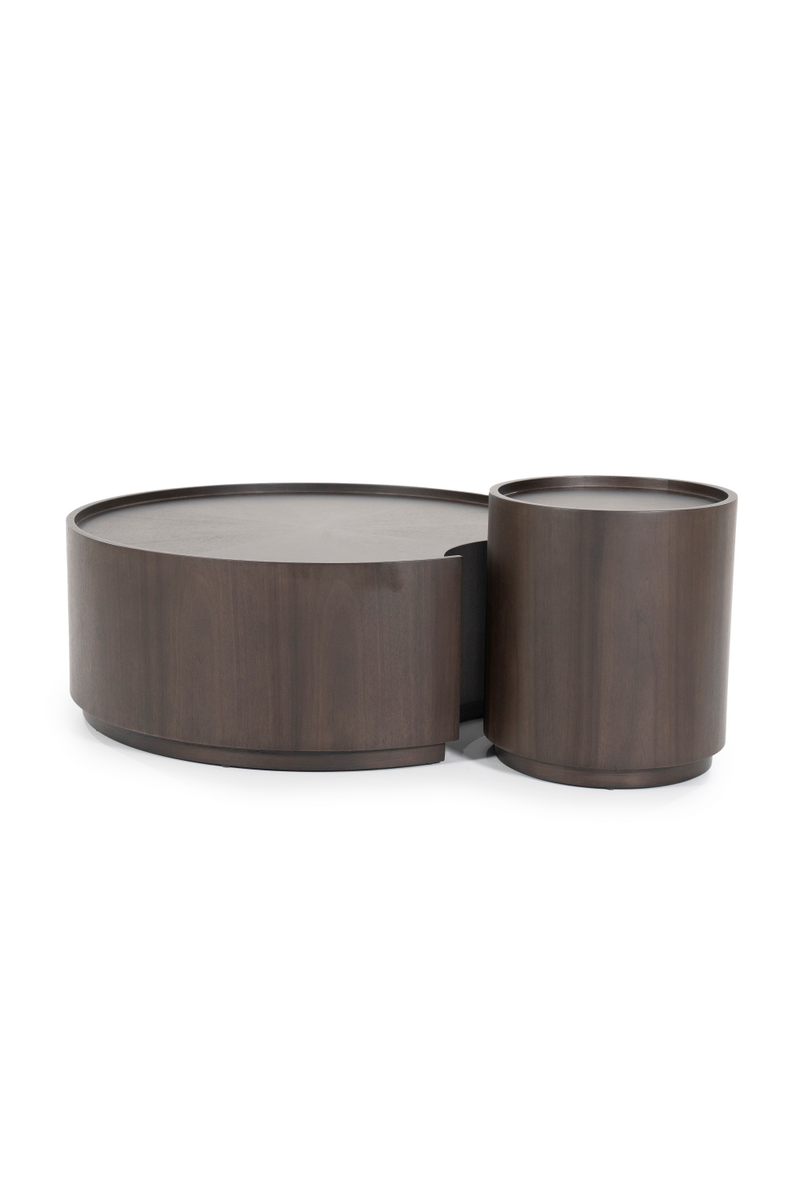 Walnut Round Nesting Coffee Tables (2) | Eleonora Max | Dutchfurniture.com