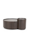 Walnut Round Nesting Coffee Tables (2) | Eleonora Max | Dutchfurniture.com