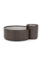 Walnut Round Nesting Coffee Tables (2) | Eleonora Max | Dutchfurniture.com