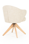 Oak Base Swivel Armchair | Eleonora Connor | Dutchfurniture.com