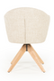 Oak Base Swivel Armchair | Eleonora Connor | Dutchfurniture.com