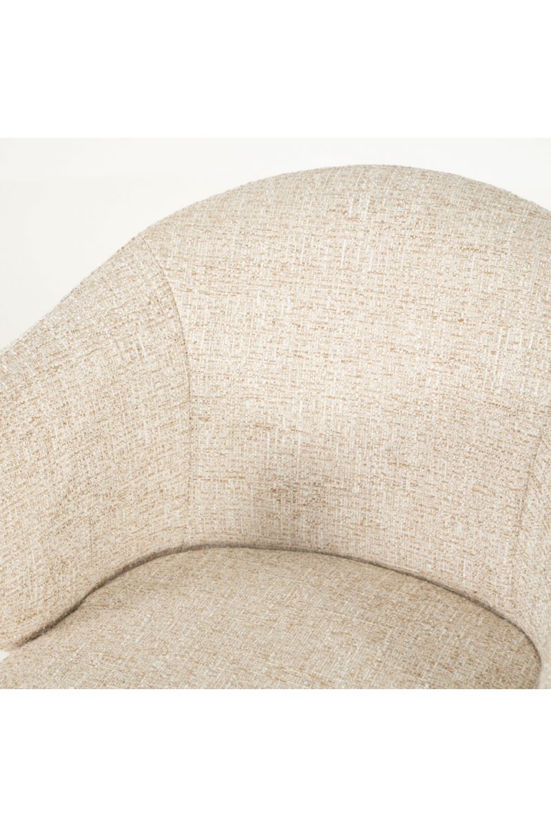 Oak Base Swivel Armchair | Eleonora Connor | Dutchfurniture.com