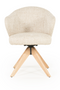 Oak Base Swivel Armchair | Eleonora Connor | Dutchfurniture.com