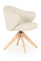 Oak Base Swivel Armchair | Eleonora Connor | Dutchfurniture.com