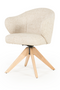 Oak Base Swivel Armchair | Eleonora Connor | Dutchfurniture.com