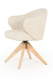 Oak Base Swivel Armchair | Eleonora Connor | Dutchfurniture.com