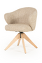 Oak Base Swivel Armchair | Eleonora Connor | Dutchfurniture.com