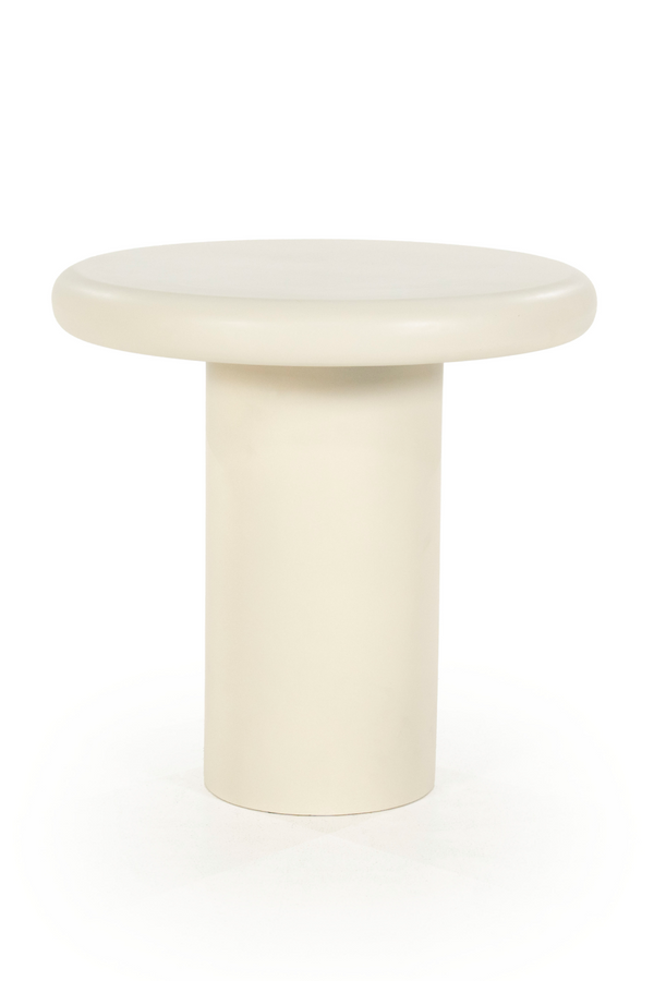 White Round Pedestal Side Table | Eleonora Jade | Dutchfurniture.com