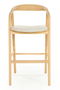 Lacquered Ash Wood Barstool | Eleonora Rayven | Dutchfurniture.com
