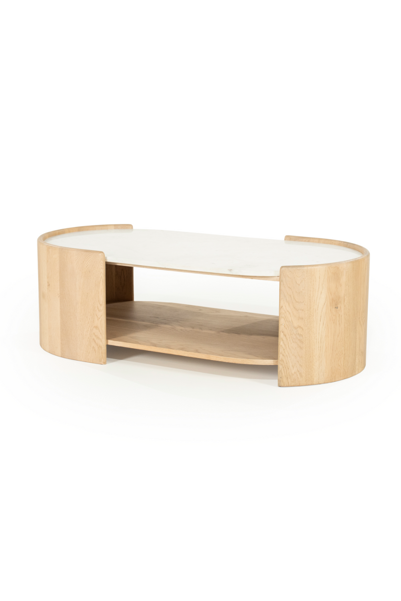 Oval White Marble Coffee Table | Eleonora Don | Dutchfurniture.com