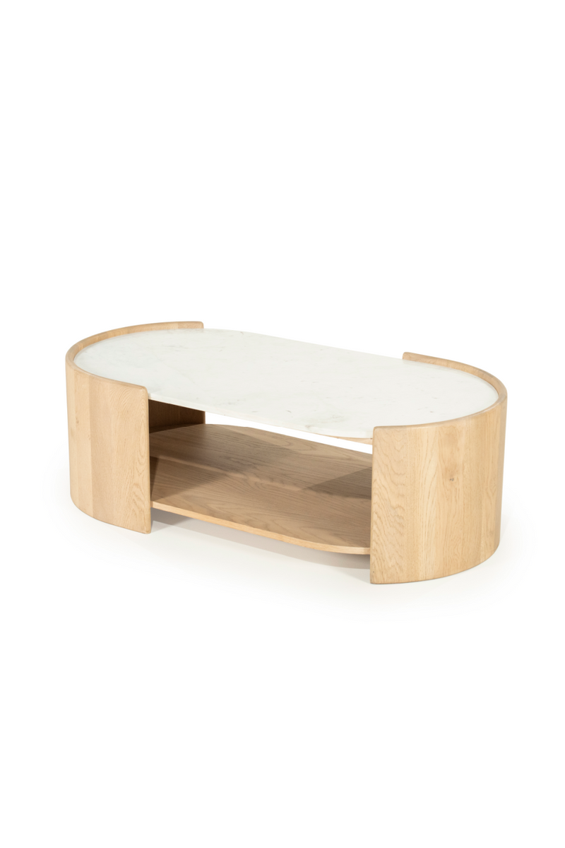 Oval White Marble Coffee Table | Eleonora Don | Dutchfurniture.com