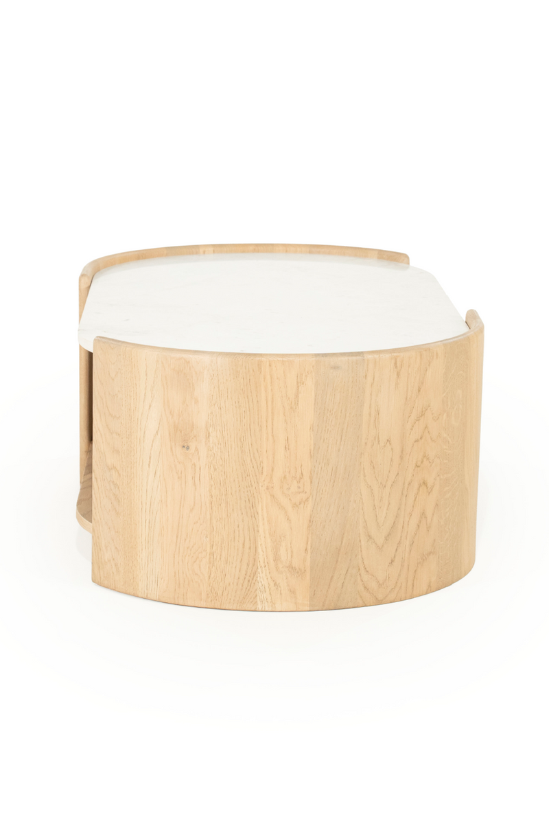 Oval White Marble Coffee Table | Eleonora Don | Dutchfurniture.com