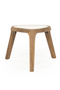 White Marble Triangular Side Table | Eleonora Fred | Dutchfurniture.com