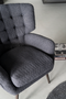 Black Linen Wingback Armchair | Eleonora Peter | Dutchfurniture.com