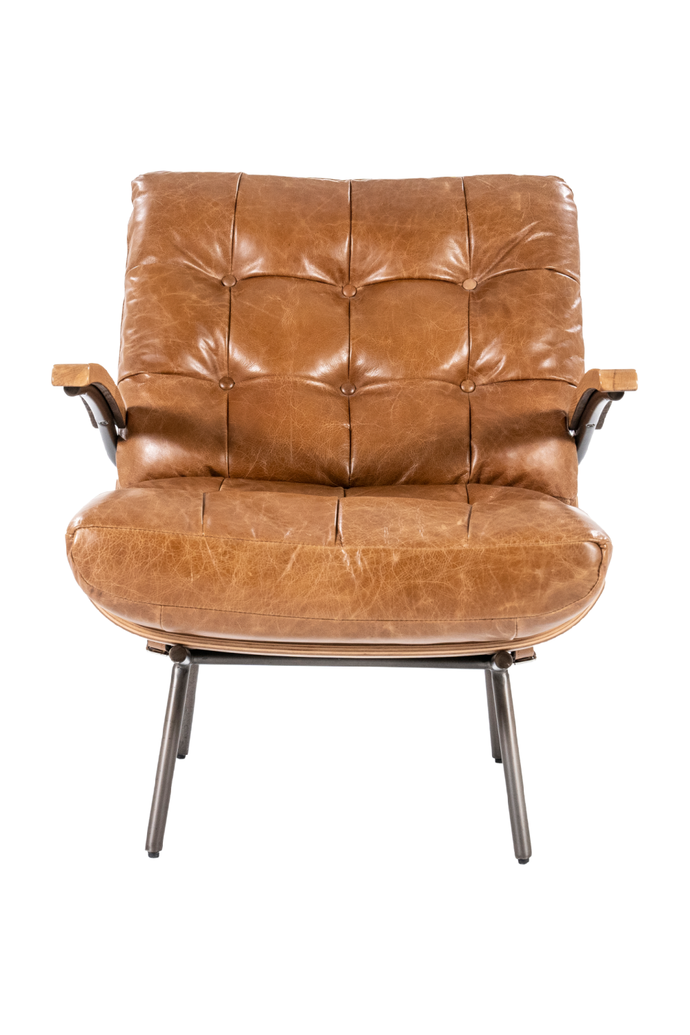 Cognac Mid Century Armchair | Eleonora Bastiaan | Dutchfurniture.com