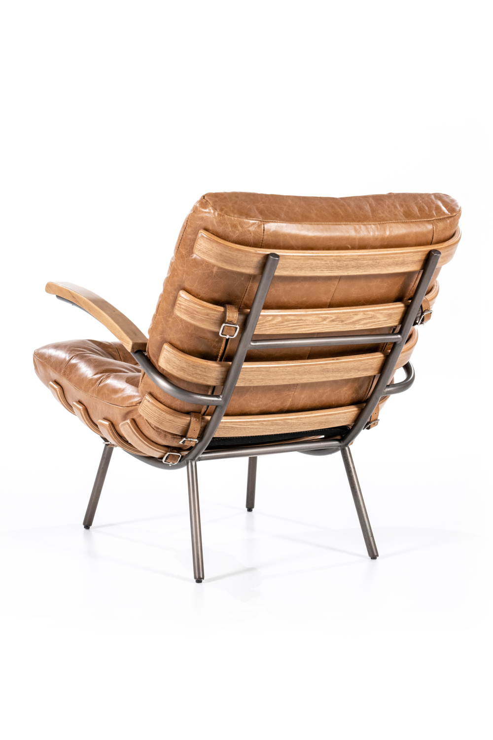 Cognac Mid Century Armchair | Eleonora Bastiaan | Dutchfurniture.com