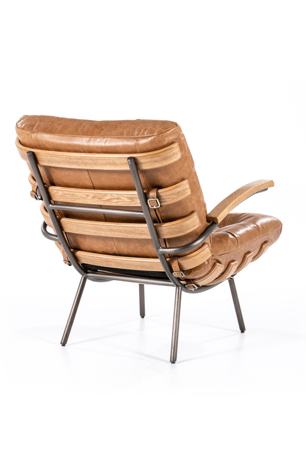 Cognac Mid Century Armchair | Eleonora Bastiaan | Dutchfurniture.com