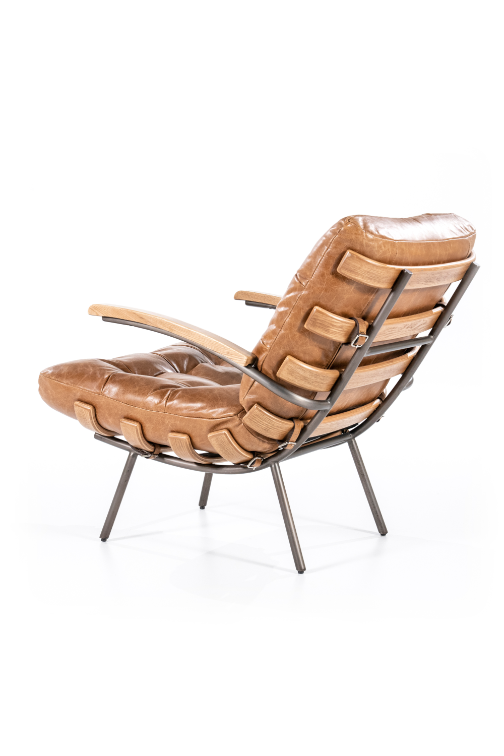 Cognac Mid Century Armchair | Eleonora Bastiaan | Dutchfurniture.com