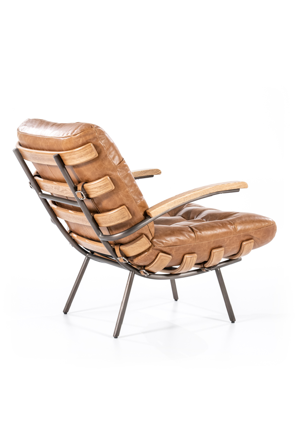 Cognac Mid Century Armchair | Eleonora Bastiaan | Dutchfurniture.com