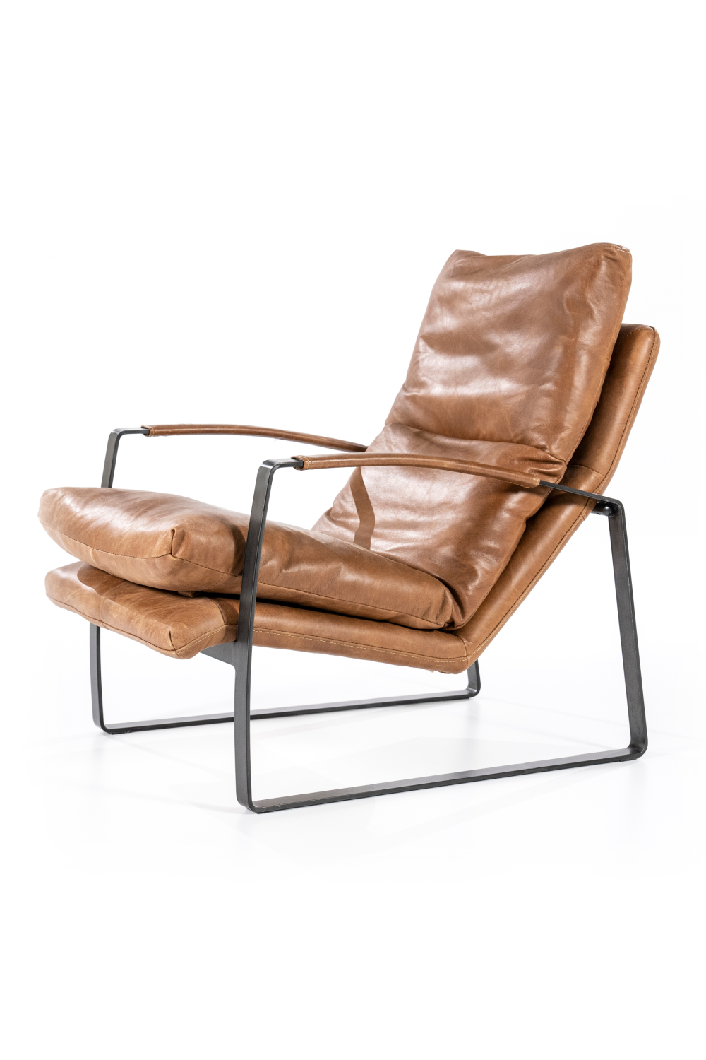 Cognac Leather Lounge Chair | Eleonora Lex | Dutchfurniture.com