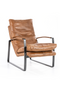 Cognac Leather Lounge Chair | Eleonora Lex | Dutchfurniture.com
