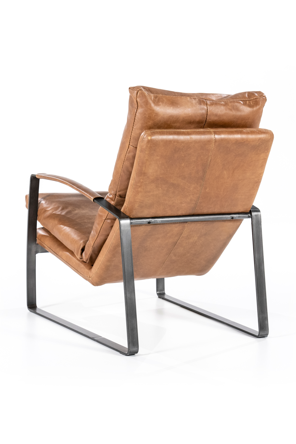 Cognac Leather Lounge Chair | Eleonora Lex | Dutchfurniture.com