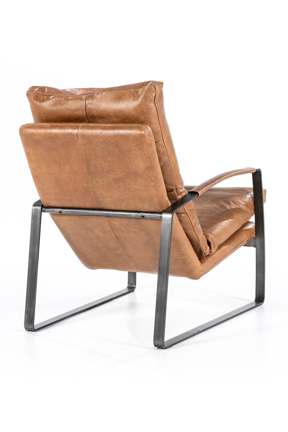 Cognac Leather Lounge Chair | Eleonora Lex | Dutchfurniture.com