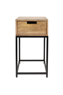 Mango Wood 1-Drawer Side Table | DF Parcq | Dutchfurniture.com