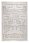 Beige Geometric Patterned Rug | DF Labyrintho | Oroatrade.com