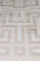 Beige Geometric Patterned Rug | DF Labyrintho | Oroatrade.com