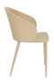 Beige Metal Curved Dining Chairs (2) | DF Gigi | Oroatrade.com