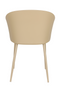 Beige Metal Curved Dining Chairs (2) | DF Gigi | Oroatrade.com