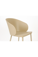 Beige Metal Curved Dining Chairs (2) | DF Gigi | Oroatrade.com