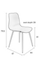 Beige Steel Dining Chairs (2) | DF Leon | Oroatrade.com