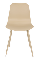 Beige Steel Dining Chairs (2) | DF Leon | Oroatrade.com