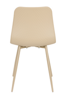 Beige Steel Dining Chairs (2) | DF Leon | Oroatrade.com