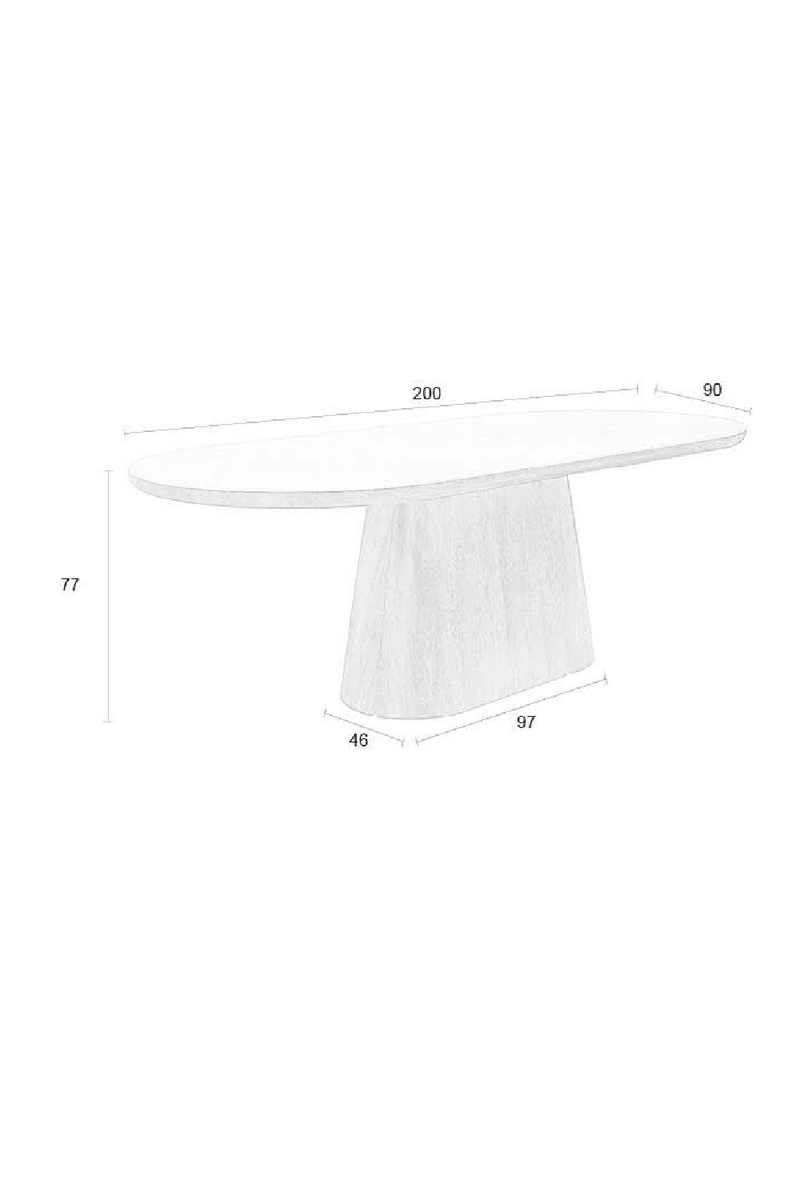 Oval Wood Dining Table | DF Almira | Dutchfurniture.com